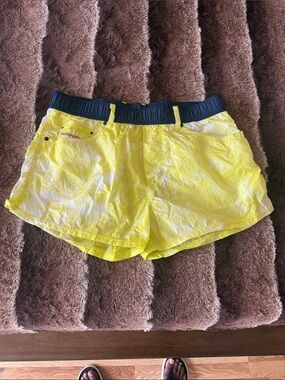 Diesel Yellow Swim Trunks with Black Waistband